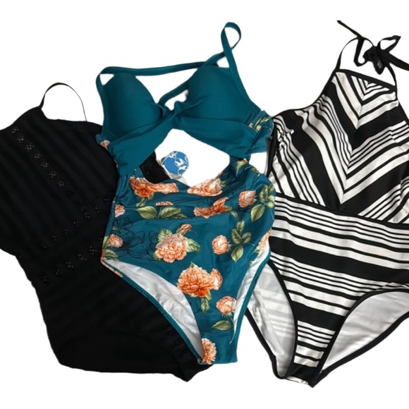 3  One Piece Swimsuits - Picture 1 of 5